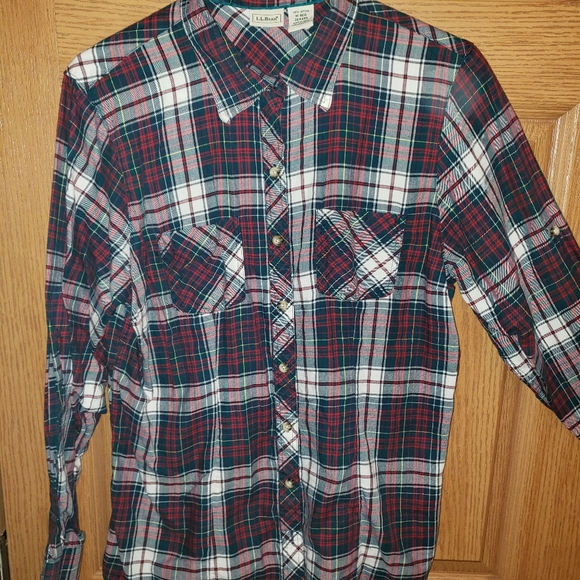 Plaid LL Bean Button Down - Picture 1 of 3